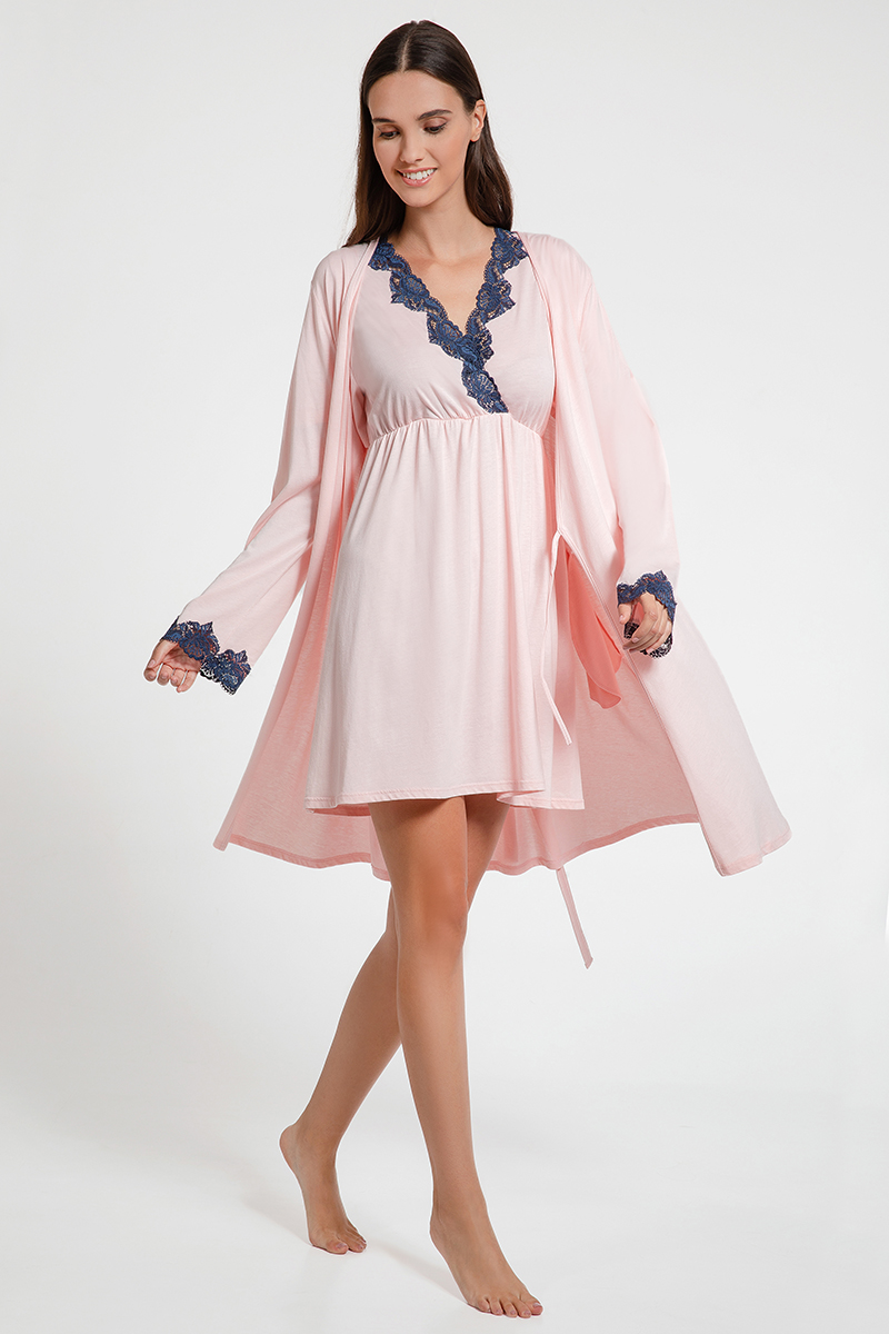 Set mini night-gown Cora with robe Jenny